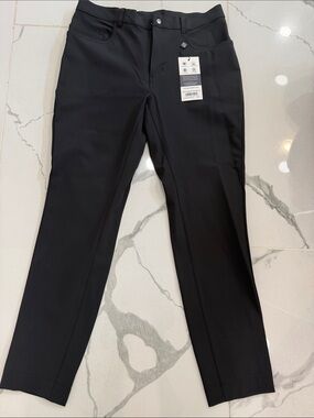 Men's Black Dress Pants — Slim Straight Professional Trousers